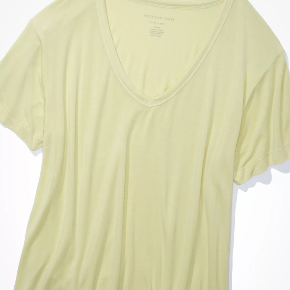 American Eagle light green "soft & sexy" V- neck tee